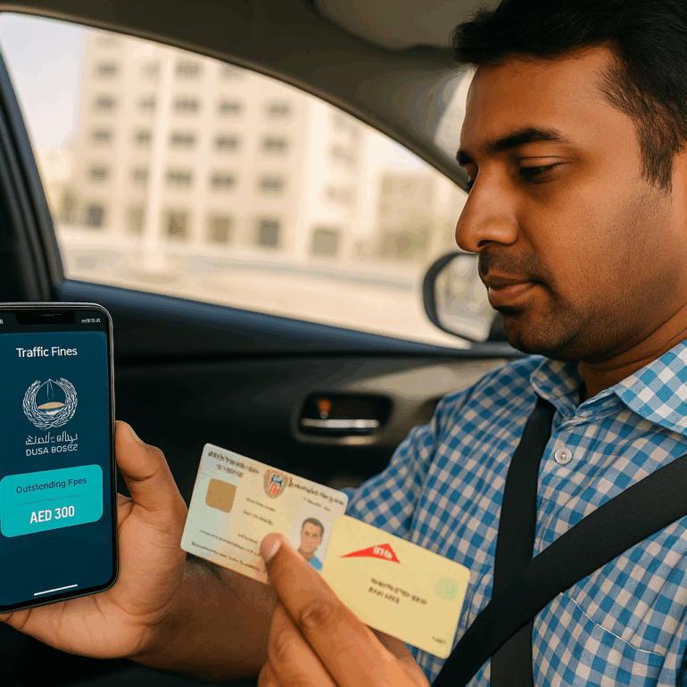 Dubai Traffic Fines Check Online by Plate or Emirates ID