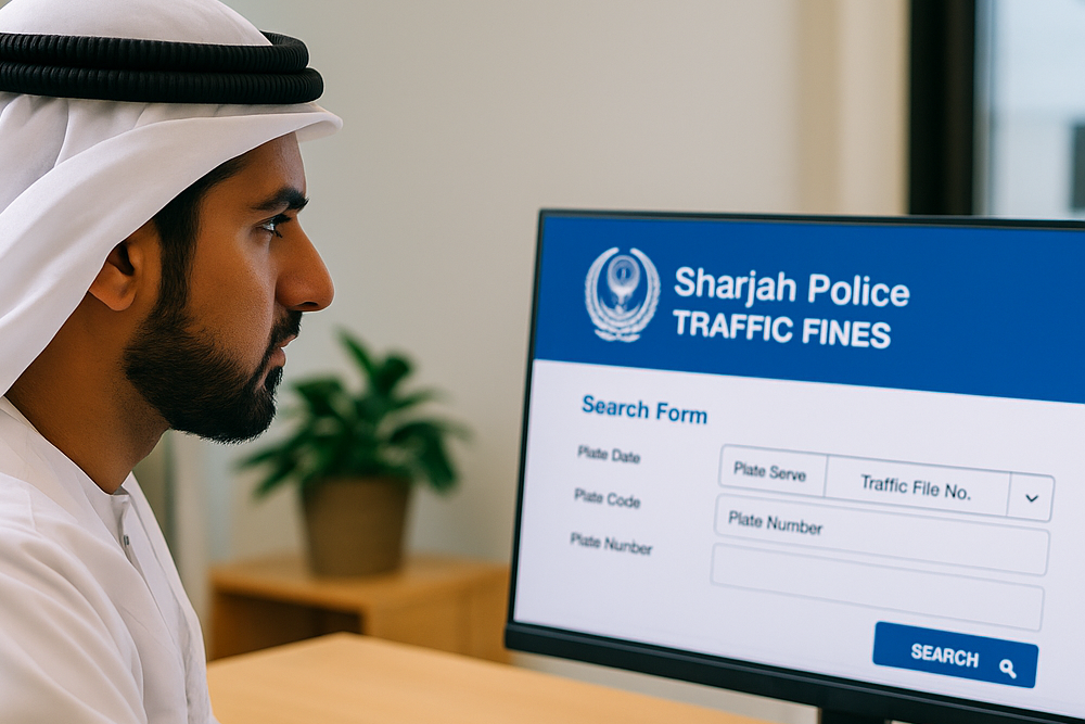 Sharjah Traffic Department Fine Check and Payment Guide 2025