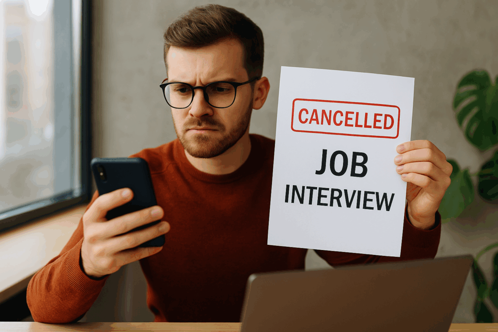Job Seeker Cancels Interview Due to Spam