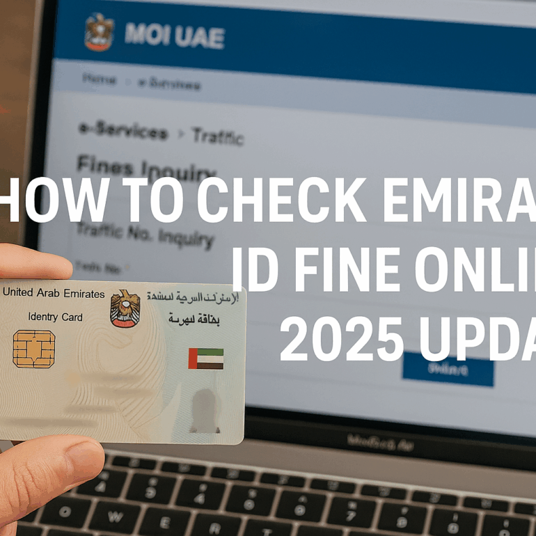 How to Check Your Emirates ID Fine Online in UAE 2025