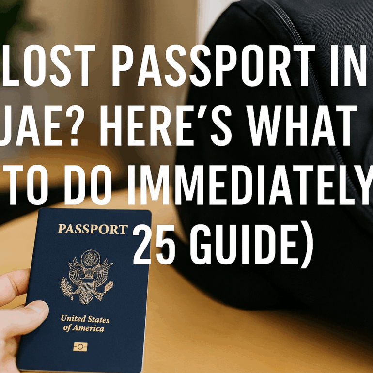 Lost Passport in UAE Step-by-Step Guide 2025