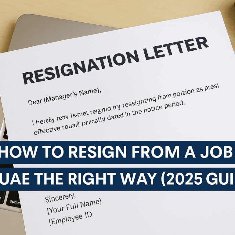 How to Resign from a Job in UAE the Right Way 2025 Guide