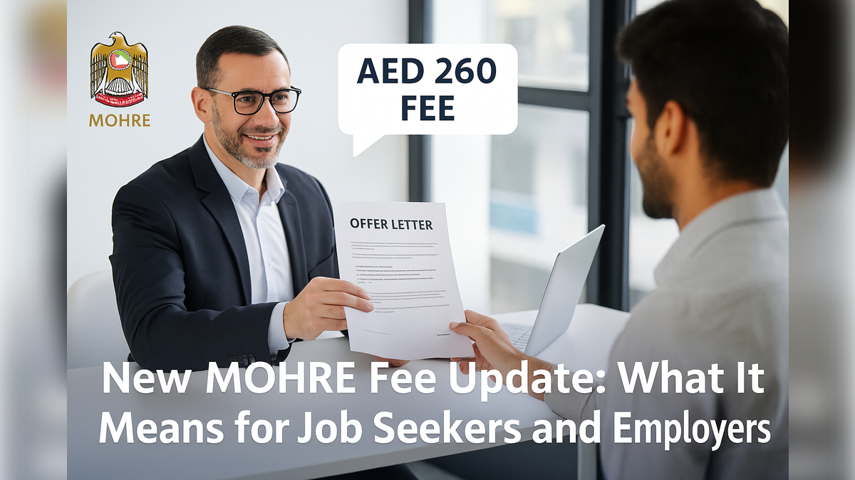 New MOHRE Fee Update: