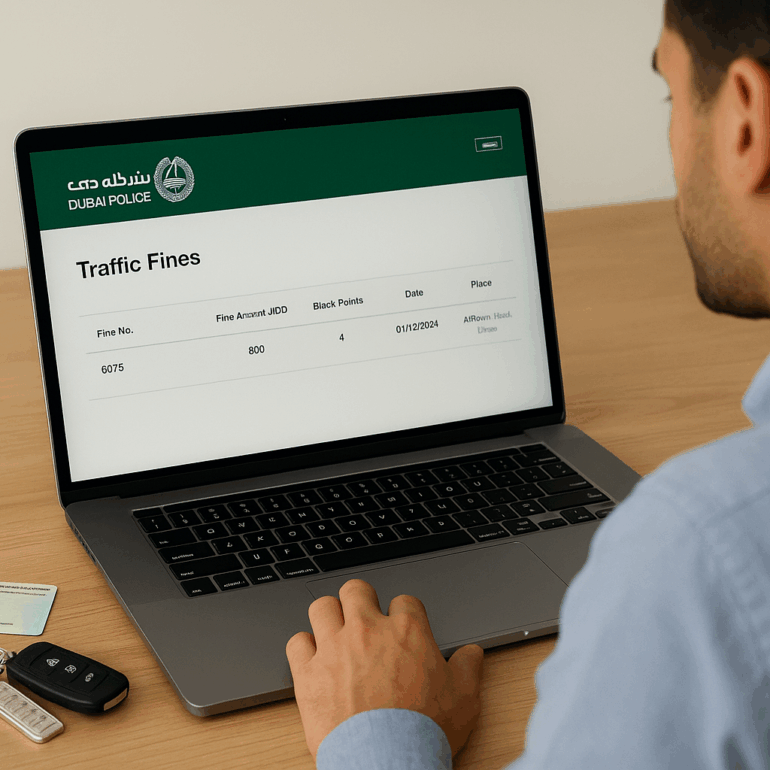 Dubai Traffic Fines Check Online 2025 Full Guide