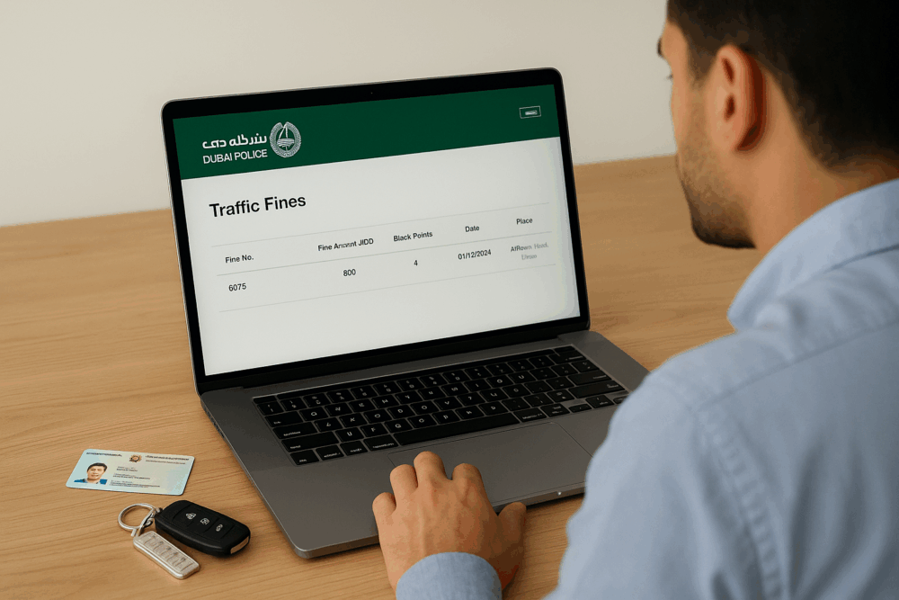 Dubai Traffic Fines Check Online 2025 Full Guide