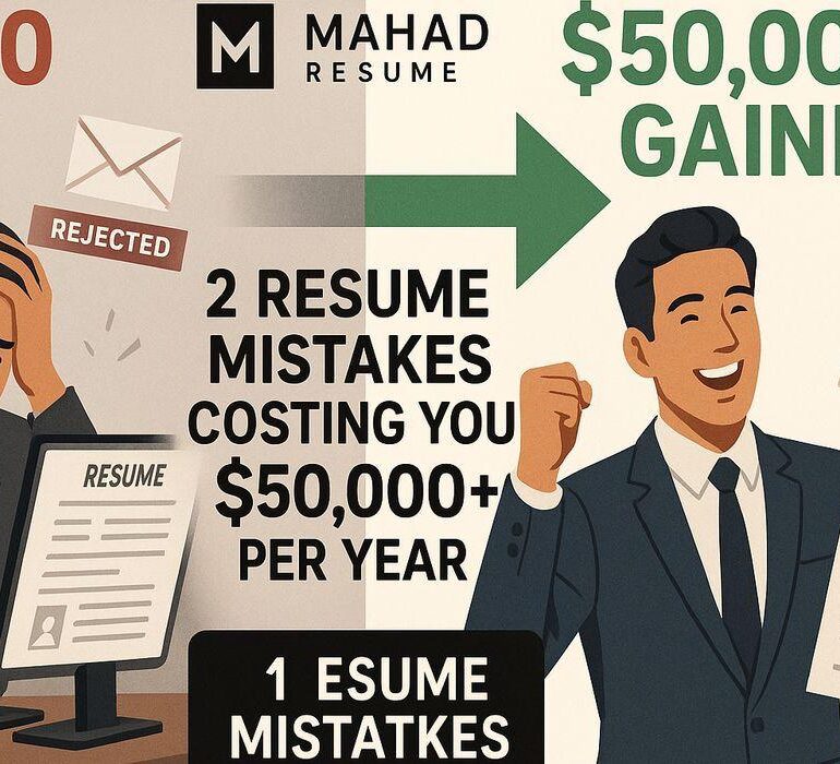 2 Resume Mistakes That Cost You $50,000+ Per Year Mahad Resume